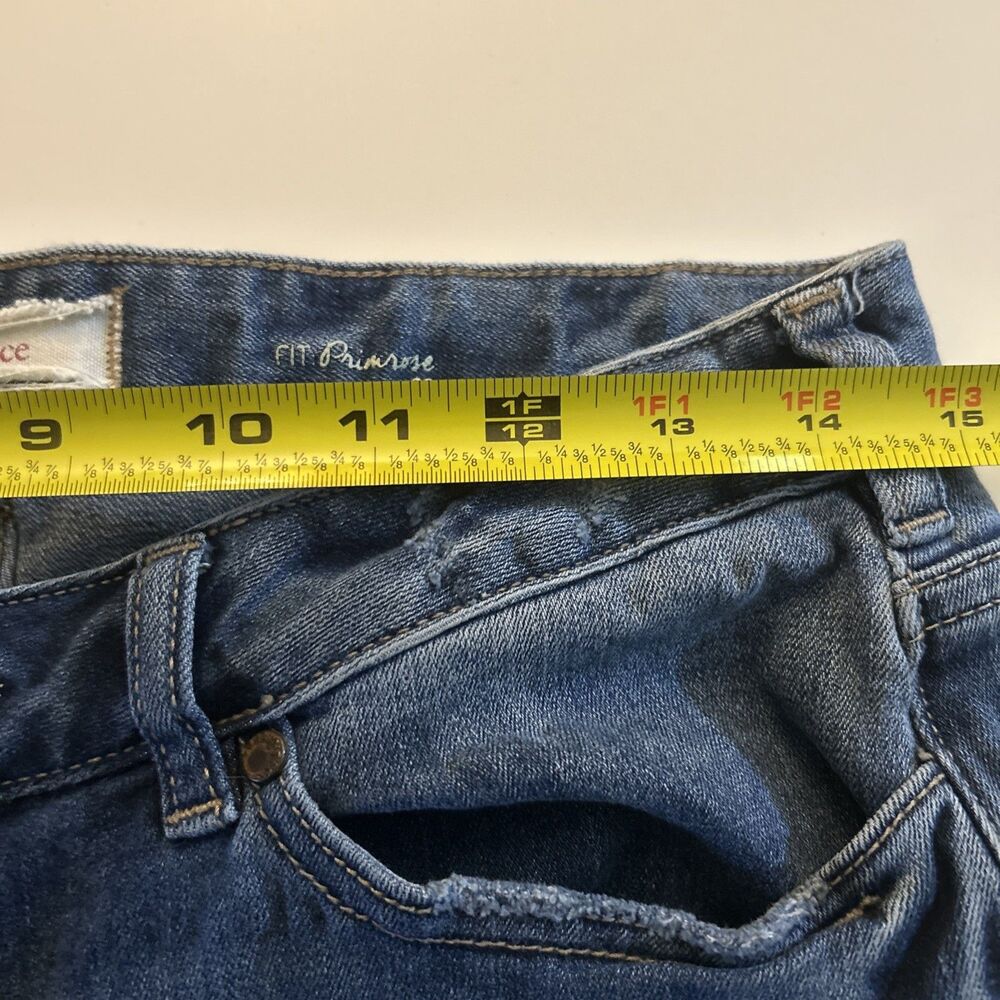 Sundance Womens Jeans Primrose Mid Rise Crop Boho Distressed Blue 29 Flawed - Picture 13 of 16